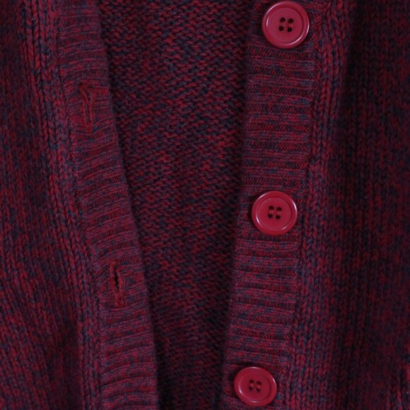 University of Guelph Women's Small Cotton Button Down Red Cardigan with Logo - Picture 4 of 7